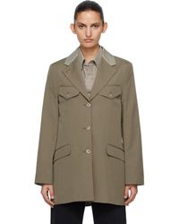 Our Legacy - Khaki Cruise Blazer - Lyst