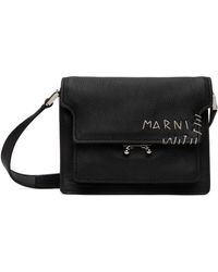 Marni - Mini sac souple trunk noir - Lyst