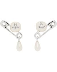 Vivienne Westwood Heather Stud Earrings in Metallic | Lyst