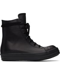 Rick Owens - ブラック Hollywood レザースニーカー - Lyst