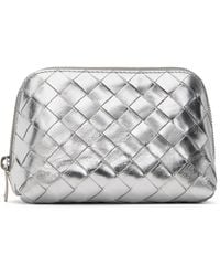 Bottega Veneta - Intrecciato Small Half-Moon Beauty Pouch - Lyst