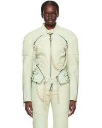 KNWLS - Ssense Exclusive Nihil Leather Jacket - Lyst
