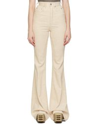 Rick Owens - Off- Concordians Bolan Bootcut Trousers - Lyst