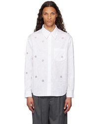 Simone Rocha - Chemise Blanche À Coupe Classique - Lyst