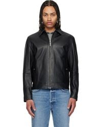 BOSS - Regular Fit Nappa Leather Jacket - Lyst