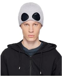 C.P. Company - Cotton Goggle Beanie - Lyst