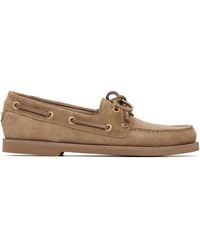 Gianvito Rossi - Tan Vandée Boat Shoes - Lyst