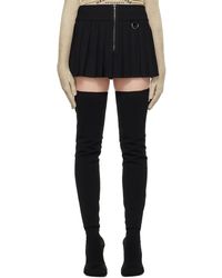 Vetements - Mini-jupe noire à plis - Lyst