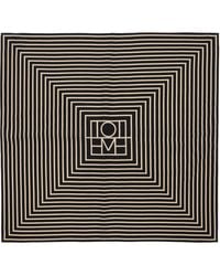 TOTEME - Off- Signature Monogram Silk Scarf - Lyst