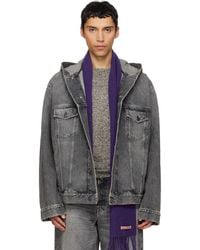 Acne Studios - Hooded Denim Jacket - Lyst