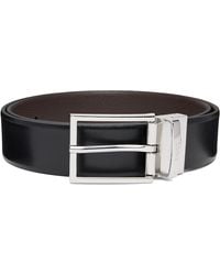 BOSS - Two-Texture Leather Reversible Belt - Lyst