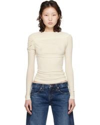 Agolde - Off- Lissa Long Sleeve T-Shirt - Lyst