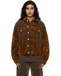 Acne Studios - Flocked Denim Jacket - Lyst
