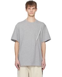 Y. Project - T-shirt gris à couture pincée - ever - Lyst