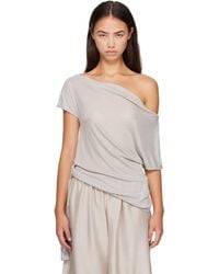 St. Agni - Fine Jersey Off Shoulder Top - Lyst
