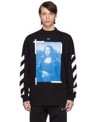mens off white long sleeve t shirt