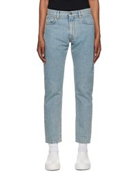 Moschino - Blue Garment-washed Jeans - Lyst
