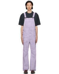 Acne Studios - パープル ロゴパッチ オーバーオール - Lyst