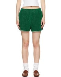 Versace - Cotton-Terry Jacquard Sweat Shorts - Lyst