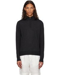 Sunspel - Half-zip Sweater - Lyst