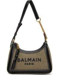 Balmain - Khaki & B-Army Canvas Bag - Lyst