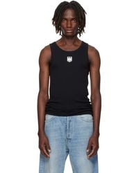 Vetements - Débardeur Noir À Image D'Aigle - Lyst