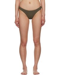 Nanushka - Khaki Manou Bikini Top - Lyst