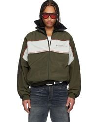 Martine Rose - Khaki Layered Track Jacket - Lyst