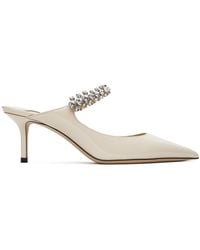 Jimmy Choo - Off-white Bing 65 Mules - Lyst