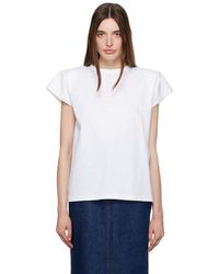 Magda Butrym - T-shirt blanc à épaulettes - Lyst