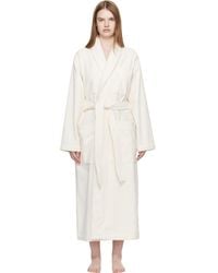 Tekla - Off Terry Classic Bathrobe - Lyst