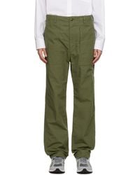 Engineered Garments - Khaki Fatigue Trousers - Lyst