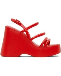 Melissa - Red Jessie Platform Heeled Sandals - Lyst