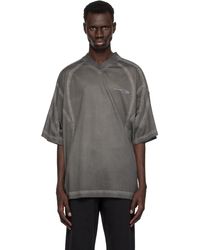 Alexander Wang - グレー 半袖Tシャツ - Lyst