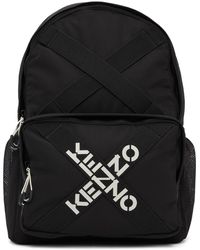 KENZO Rubber Sport 'big X' Logo Backpack in Deep Orange (Orange 