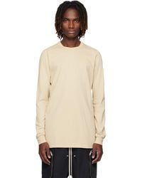 Rick Owens - Off- Temple Level Ls T-shirt - Lyst