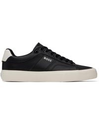 BOSS - Cupsole Lace-up Sneakers - Lyst