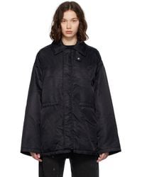 MM6 by Maison Martin Margiela - ブラック ナイロン スポーツジャケット - Lyst