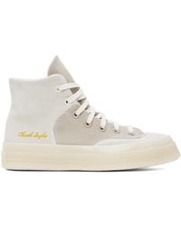 Converse - Gray & Beige Chuck 70 Marquis Mixed Materials High Top Sneakers - Lyst