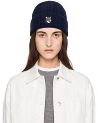 Maison Kitsuné - Fox Head Large Beanie - Lyst
