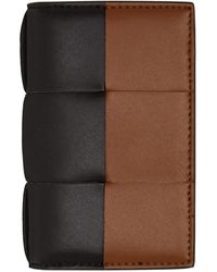 Bottega Veneta - Tan Cassette Flap Card Case Wallet - Lyst
