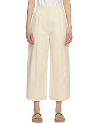 Studio Nicholson - Off- Dordoni Volume Trousers - Lyst