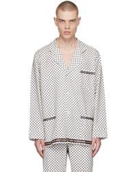 Bode - Off- Petit Motifs Pyjama Shirt - Lyst