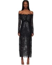 Rabanne - Lace Sequin Midi Dress - Lyst