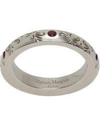 Maison Margiela - Silver Engraved Ring - Lyst
