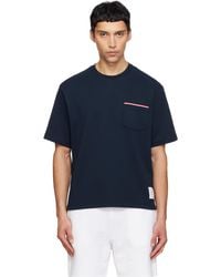 Thom Browne - Milano Cotton Oversized Pocket T-Shirt - Lyst