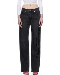 Alexander Wang - Ez Cut-Out Logo Jeans - Lyst