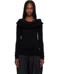 Junya Watanabe - Nylon Stretch Jersey Drape T-Shirt - Lyst