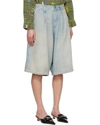 【R13】 ジェシー・カーペンター・ショート JESSE CARPENTER SHORT - CORAL LINEN CHAMBRAY - R13