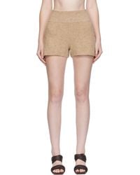 Rick Owens - ベージュ Concordians アルパカ ニット ショートパンツ - Lyst